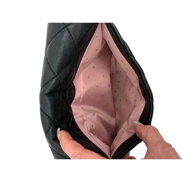 Kate Spade New York Emerson Place Lenia Black Quilted Leather Shoulder Bag - Picture 10 of 16